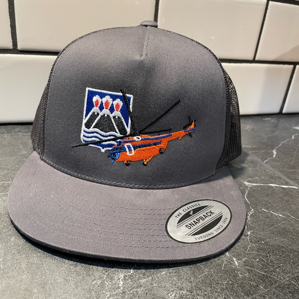 Really Unique Volcano Helicopter Air Rescue SnapBack Hat